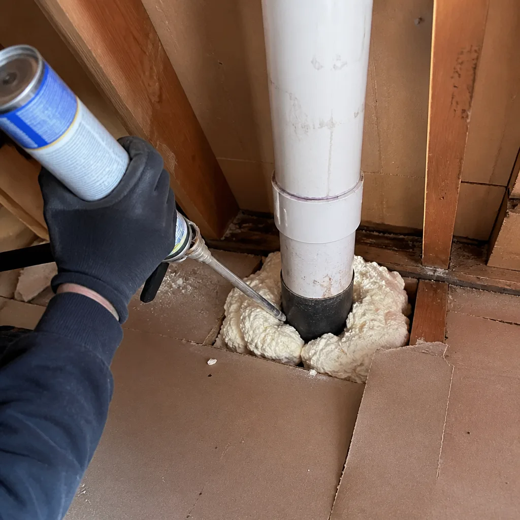 Attic Air Sealing in Stanton