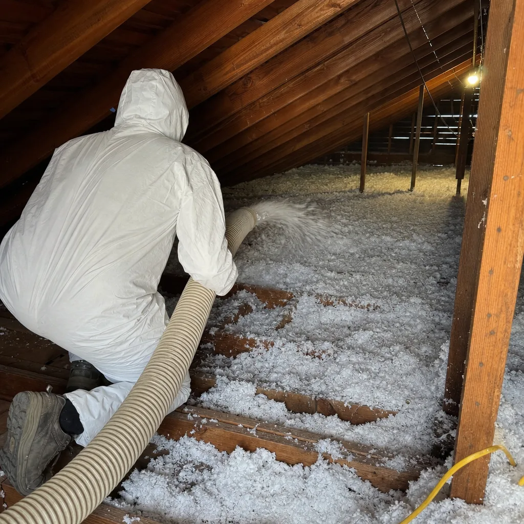 Attic Insulation in Stanton